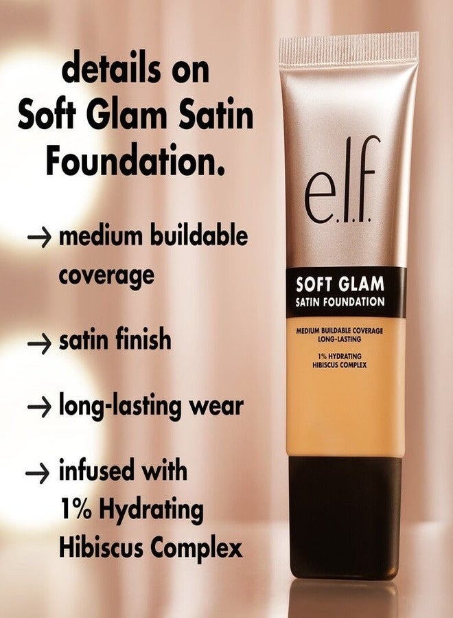 elf e.l.f. Soft Glam Satin Foundation – 42 Tan Neutral  , Medium Buildable Coverage, Natural Satin Finish, Lightweight Long-Lasting Liquid Foundation, 30ml, Vegan & Cruelty-Free - Image 5
